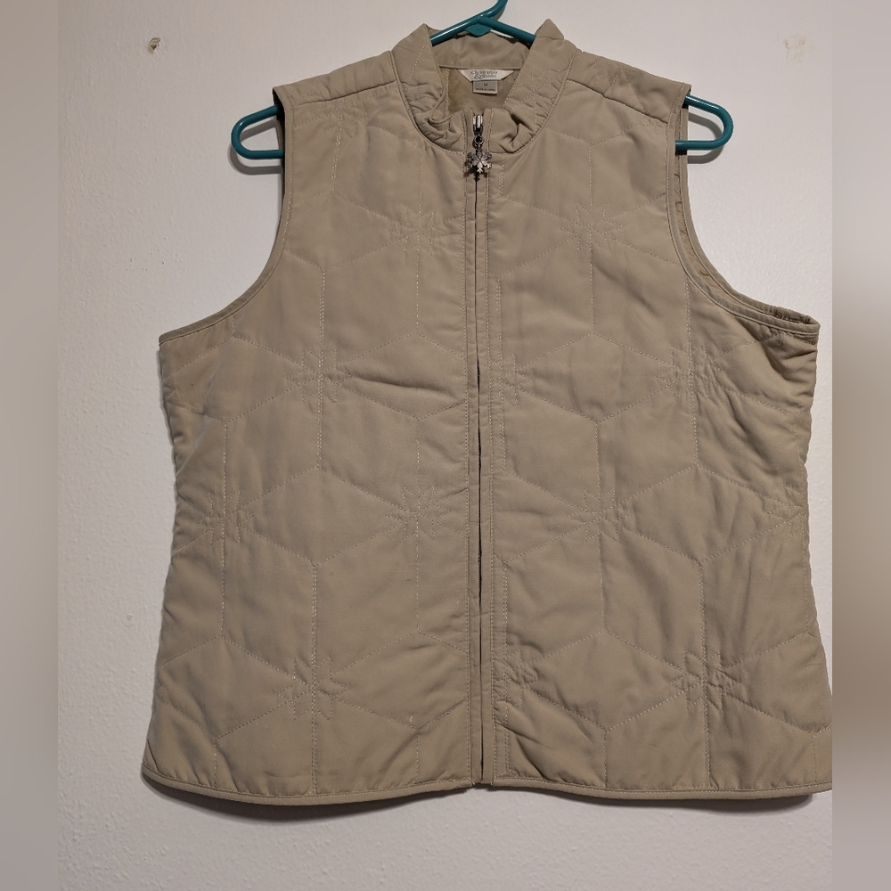 Christopher and banks med tan snowflake vest